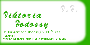 viktoria hodossy business card